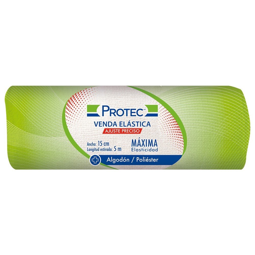 Venda elástica 15cm x 5m Protect - Bolsa con 12.