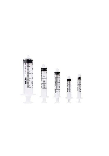 Jeringa Nipro 3ml Sin Aguja - Caja 100 pzas.