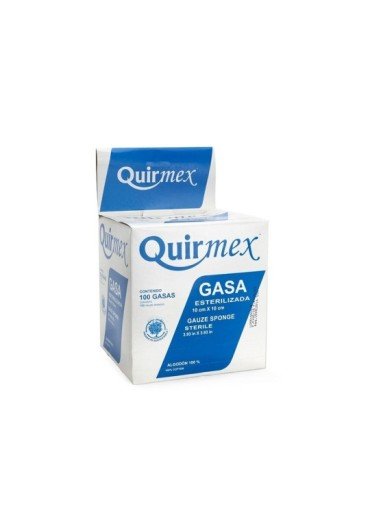 Gasa Estéril 10cm x 10cm - Caja 100 pzas.