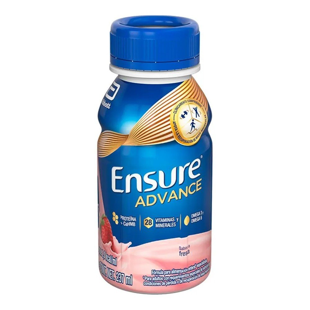 Ensure Advance Fresa Single 237ml - Caja 16 pzas.