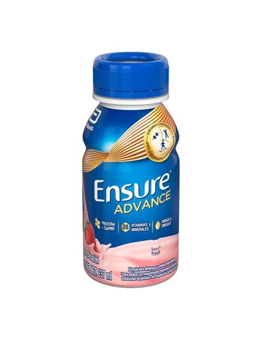 Ensure Advance Fresa Single 237ml - Caja 16 pzas.