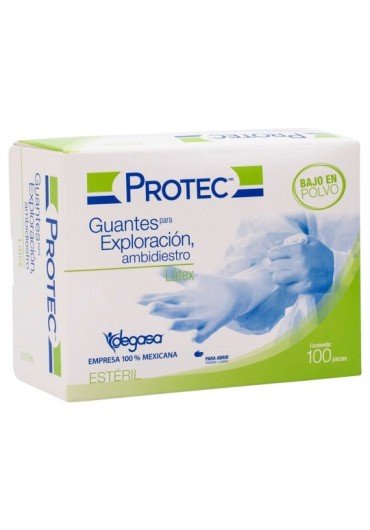 Guantes Látex Exploración - Estéril - Caja 100 pzas. 2