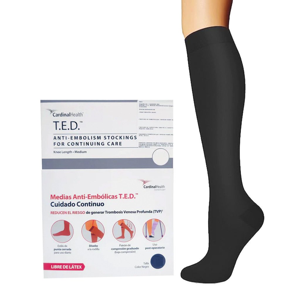 Media T.E.D. Uso Continuo Rodilla Color Negro