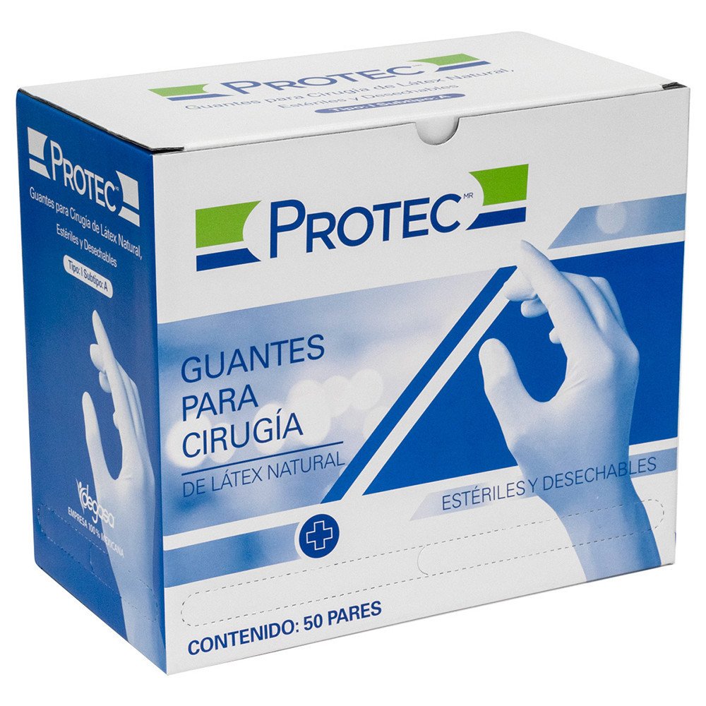 Guante para Cirujano Látex - Caja 50 pzas.
