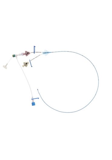 Catéter PICC con protección antimicrobiana, juego 2L, 5.5 Fr x 55 cm