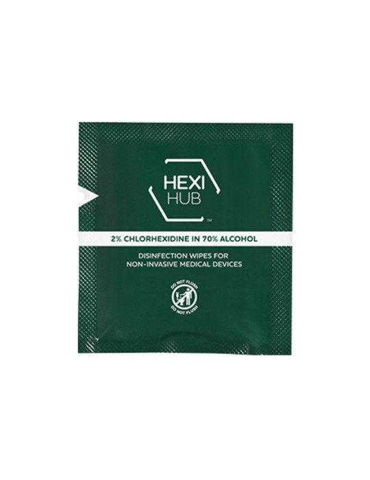 Toallitas de Alcohol con Clorhexidina 2% - Caja con 240 pzas.