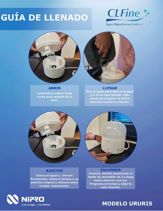 Aparato Purificador para usar con CLFine™ (60 m³)