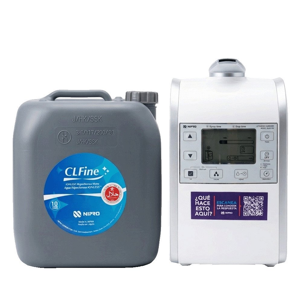 Kit Purificador CLFine™ 120 m³ CLEAR-100 + Solución 10 L