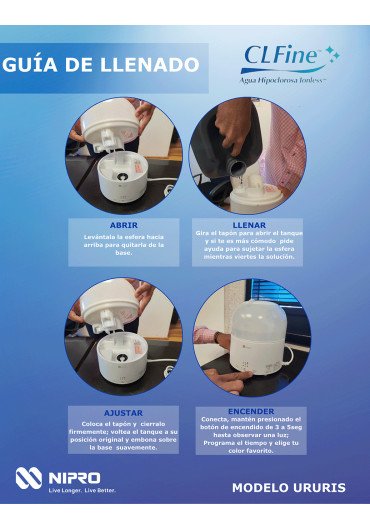 Kit Purificador CLFine™ 60m³ URURIS + Solución 10L 2