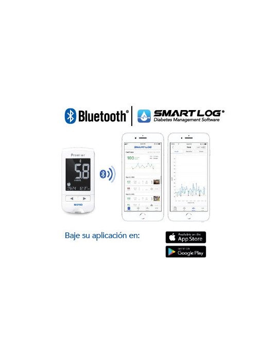 Glucómetro NIPRO Premier Alpha con 10 tiras y 10 lancetas