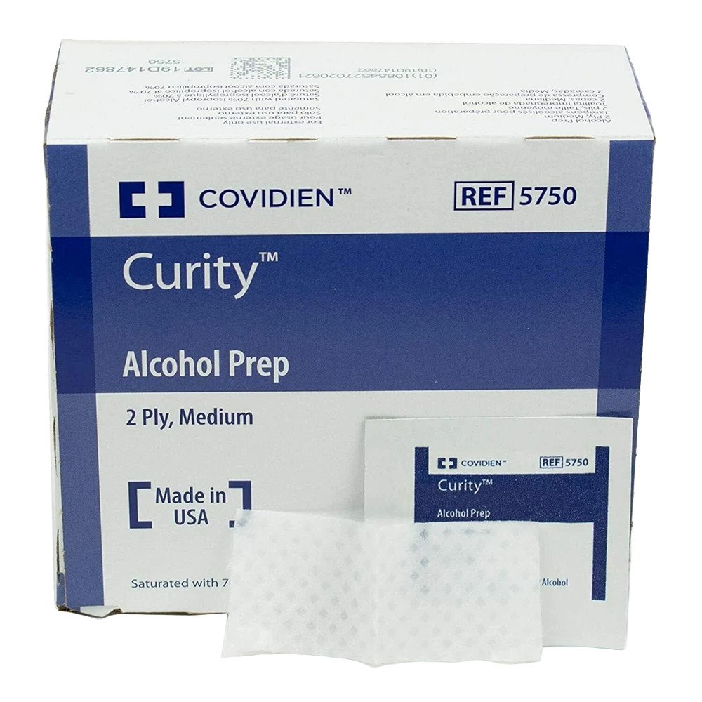 Toallitas con Alcohol Isopropílico Curity™