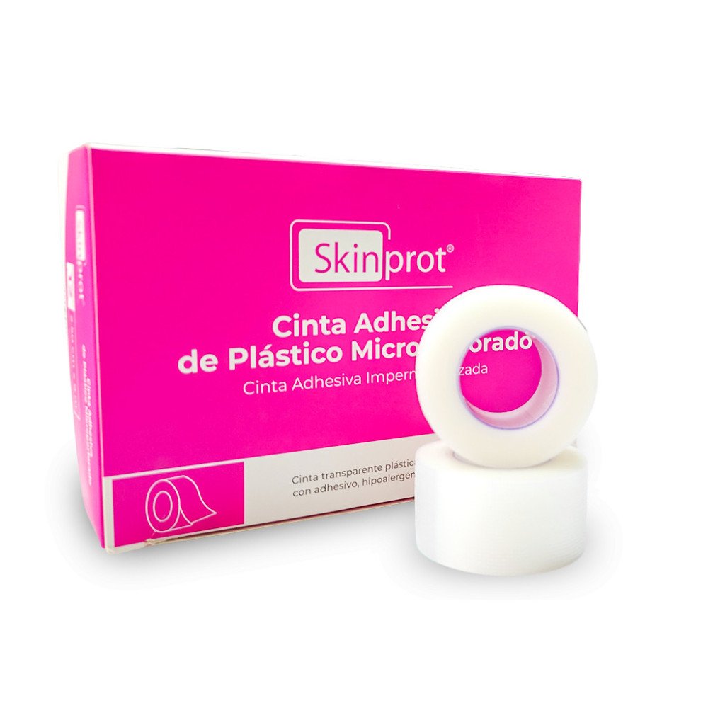 Cinta Microporosa - Color Blanco - 7.5cm x 10m - Skinprot® - Caja con 12pzas.