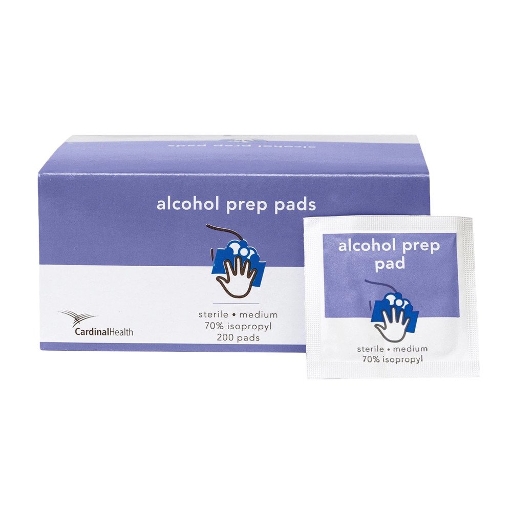Almohadillas de Alcohol Cardinal Health Curity 200 pzas