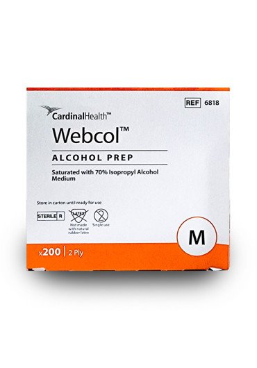 Toallitas con Alcohol Isopropílico Webcol™ | Caja 200 pzas 2