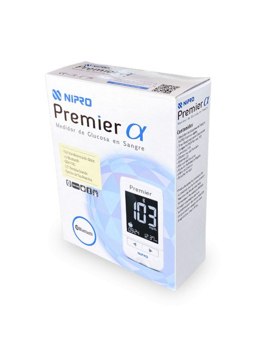 Kit Control de Glucosa - Glucómetro Nipro, 50 Tiras Reactivas, 100 Lancetas y Toallitas Protec