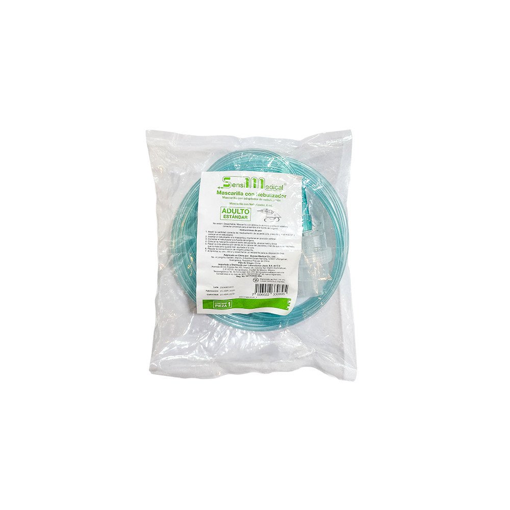 Mascarilla para Oxígeno con Nebulizador Adulto SensiMedical® | MCG