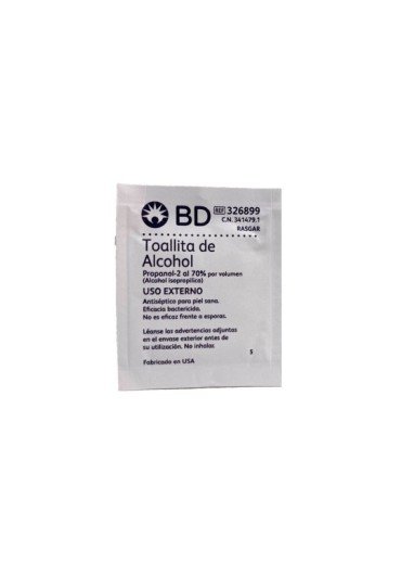 Toallitas de Alcohol Swab - Caja 100 pzas. 2